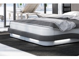 SalesFever® Boxspringbett 160 x 200 cm weiß grau Hotelbett LED ELIANA 387689 Miniaturansicht - 3