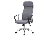 SalesFever® Bürostuhl Schreibtischstuhl grau mit Netzrücken und Leinen Stoffbezug Dos 390924 Miniaturansicht - 1