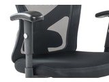 SalesFever® Bürostuhl Schreibtischstuhl schwarz mit Netzrücken und Kopfstütze Tres 390931 Miniaturansicht - 4