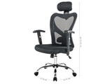 SalesFever® Bürostuhl Schreibtischstuhl schwarz mit Netzrücken und Kopfstütze Tres 390931 Miniaturansicht - 7
