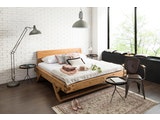 SalesFever® Balkenbett 160 x 200 cm aus massivem Fichtenholz natur JASMIN 390801 Miniaturansicht - 1