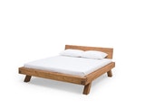 SalesFever® Balkenbett 140 x 200 cm aus massivem Fichtenholz natur MALAK 390870 Miniaturansicht - 9