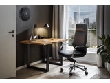 SalesFever® Bürostuhl Schreibtischstuhl schwarz aus Kunstleder CARL 390481 Miniaturansicht - 4