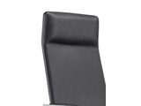 SalesFever® Bürostuhl Schreibtischstuhl schwarz aus Echtleder SLEEK 390528 Miniaturansicht - 6