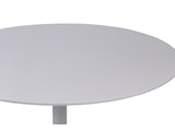 SalesFever® Esstisch rund 80 cm Bistrotisch Hochglanz Weiß mit Metallfuß BISTAR 391358 Miniaturansicht - 3