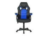 SalesFever® Bürostuhl Schreibtischstuhl schwarz/blau aus Kunstleder ARVO 389669 Miniaturansicht - 3