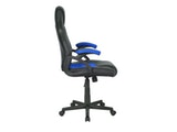 SalesFever® Bürostuhl Schreibtischstuhl schwarz/blau aus Kunstleder ARVO 389669 Miniaturansicht - 4
