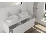 SalesFever® Badezimmer Set 3tlg. weiß matt 120 cm CORVO 391723 Miniaturansicht - 5