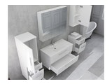 SalesFever® Badezimmer Set 5tlg. Hochglanz Weiß 90 cm ELRIK 389706 Miniaturansicht - 3