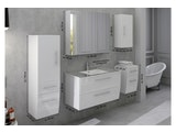 SalesFever® Badezimmer Set 5tlg. Hochglanz Weiß 90 cm ELRIK 389706 Miniaturansicht - 4