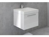 SalesFever® Badezimmer Set 2tlg. Hochglanz Weiß 50 cm TARO 389713 Miniaturansicht - 4