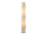 SalesFever® Stehlampe Stehleuchte 120 cm rund weiß LUISA 392904 Miniaturansicht - 1