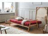 SalesFever® Design Schlafsofa Strukturstoff kaminrot ausklappbar skandinavische Möbel Dundal 393802 Miniaturansicht - 9