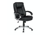 SalesFever® Bürostuhl Schreibtischstuhl schwarz in Kunstleder-Optik Miami  394021 Miniaturansicht - 1
