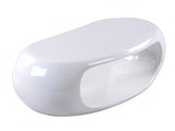 SalesFever® Couchtisch weiß hochglanz aus Fiberglas Zeppelin 394335 Miniaturansicht - 1