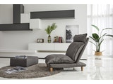 SalesFever® Sessel mit Hocker Webstoff Grau Cloud 394830 Miniaturansicht - 8