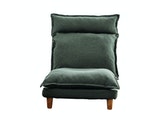 SalesFever® Sessel mit Hocker Webstoff Grau Cloud 394830 Miniaturansicht - 3