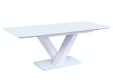 SalesFever® Esstisch Weiß 160 / 200 x 90 cm mit Ausziehfunktion Lumina 395721 Miniaturansicht - 1