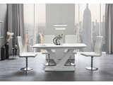 SalesFever® Esstisch Weiß 160 / 200 x 90 cm mit Ausziehfunktion Lumina 395721 Miniaturansicht - 5
