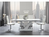 SalesFever® Esstisch Weiß 160 / 200 x 90 cm mit Ausziehfunktion Lumina 395721 Miniaturansicht - 6