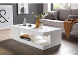 SalesFever® Couchtisch 120x60 cm Weiß Hochglanz White Line 399774 Miniaturansicht - 2
