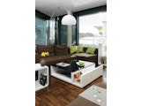 SalesFever® Couchtisch Weiß/Schwarz 100x100 cm mit 3 Ablagefächern Oido 399781 Miniaturansicht - 4