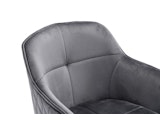 SalesFever® Armlehnstuhl mit Wabensteppung Grau Walo 372289 Miniaturansicht - 9