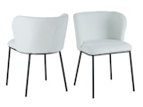 SalesFever® Stuhl 2er Weiß Set Alaska 369210 Miniaturansicht - 1