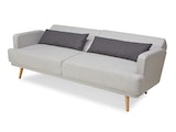 SalesFever® 3-Sitzer Sofa Webstoff Grau Olav 368527 Miniaturansicht - 1