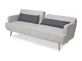 SalesFever® 3-Sitzer Sofa Webstoff Grau Olav 368527 Miniaturansicht - 15
