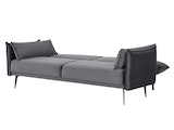 SalesFever® 3-Sitzer Sofa Samt Grau Liv 368510 Miniaturansicht - 2