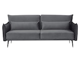 SalesFever® 3-Sitzer Sofa Samt Grau Liv 368510 Miniaturansicht - 10
