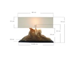 SalesFever® Tischleuchte Treibholz/Leinen Natur 59 cm Breeze 367322 Miniaturansicht - 12