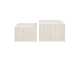 SalesFever® Couchtisch 2er Set in Travertinoptik quadratisch Beige Harlow 367971 Miniaturansicht - 2