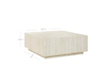 SalesFever® Couchtisch Beige 90x90 cm in Travertinoptik Jaxon 367964 Miniaturansicht - 4