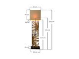 SalesFever® Stehleuchte Treibholz Natur/Beige 165 cm Juno 367339 Miniaturansicht - 12