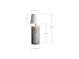 SalesFever® Tischleuchte Schwarz/Weiß 29 cm mit LED-Akku Liverpool 367292 Miniaturansicht - 13