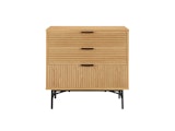SalesFever® Kommode 80 cm mit 3 Schubladen aus Eiche Echtholzfurnier Lyon 371695 Miniaturansicht - 1