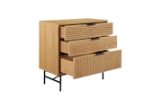 SalesFever® Kommode 80 cm mit 3 Schubladen aus Eiche Echtholzfurnier Lyon 371695 Miniaturansicht - 4