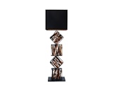 SalesFever® Stehleuchte Treibholz Natur/Schwarz 155 cm San Diego 367360 Miniaturansicht - 2