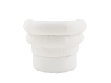 SalesFever® Sessel mit Drehfunktion aus Boucléstoff Weiß Sanremo 367261 Miniaturansicht - 5