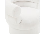 SalesFever® Sessel mit Drehfunktion aus Boucléstoff Weiß Sanremo 367261 Miniaturansicht - 6