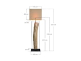 SalesFever® Stehleuchte Treibholz Natur/Beige 165 cm Westland 367346 Miniaturansicht - 10