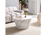 SalesFever® Couchtisch rund Ø 80 cm in Marmoroptik Weston 367711 Miniaturansicht - 2