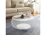 SalesFever® Couchtisch Ø 86 cm Weiß Yuna 368077 Miniaturansicht - 1