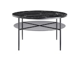 SalesFever® Couchtisch Ø 81 cm mit Tischplatte in Marmoroptik Schwarz NOCTIS 366905 Miniaturansicht - 1