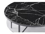 SalesFever® Couchtisch Ø 81 cm mit Tischplatte in Marmoroptik Schwarz NOCTIS 366905 Miniaturansicht - 6