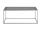 SalesFever® Couchtisch 110x55 cm mit Glasplatte in Strukturoptik Schwarz OBSIDIAN 366929 Miniaturansicht - 1