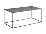 SalesFever® Couchtisch 110x55 cm mit Glasplatte in Strukturoptik Schwarz OBSIDIAN 366929 Miniaturansicht - 4