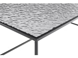 SalesFever® Couchtisch 110x55 cm mit Glasplatte in Strukturoptik Schwarz OBSIDIAN 366929 Miniaturansicht - 6